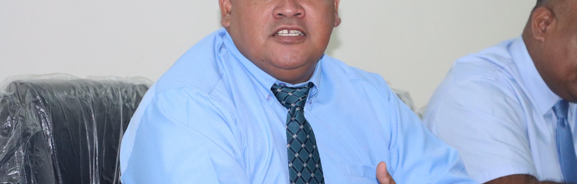 Minister for Climate Change Hon. Maina Vakaafua Talia